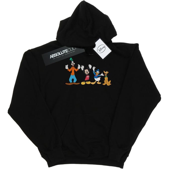Disney Heren Mickey Mouse Friends Hoodie (Zwart)