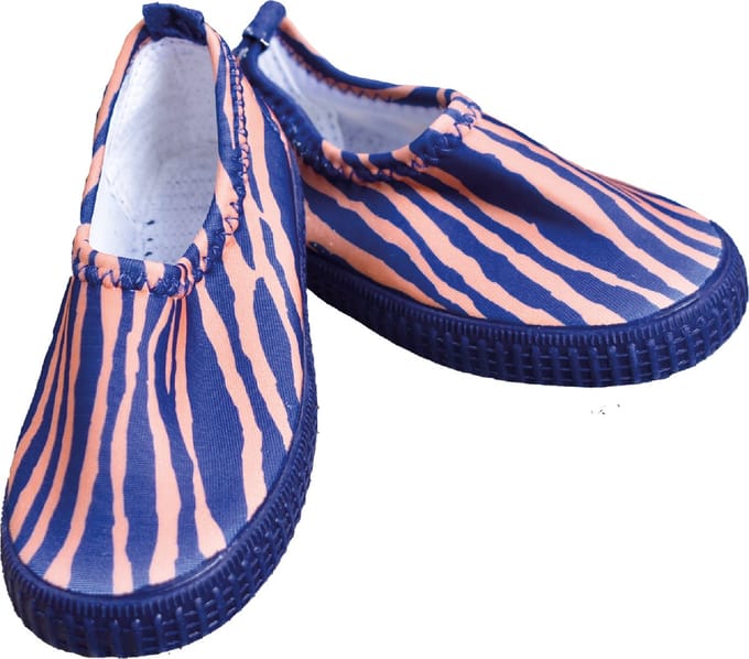 Swim Essentials waterschoentje - Blauw oranje zebra