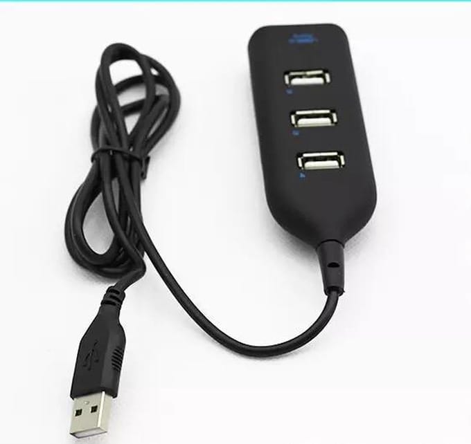 LOUZIR  4-poorts USB hub - USB2.0 - 0,30 meter