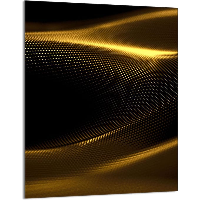 TMK ArtDeko - Snijplank - 40x52cm - Glas - Zwart en Goud