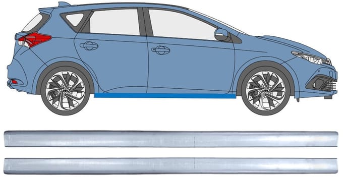 Reparatie dorpel voor Toyota Auris 2013-2018 / Links + Rechts / Set