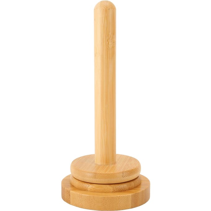 Houten Garenhouder Gladmakend Stevig Stabiele Basis Eenvoudige Bediening Afneembare Garenspindelhouders voor beige