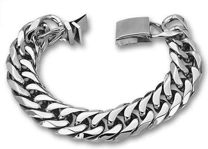 Amanto Armband Batin - 316L Staal - Cuban Schakel - 19mm - 22cm