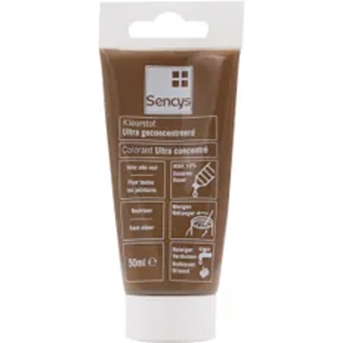 Ultra Geconcentreerde Kleurstof Voor Verf Sencys Sienna 50ml