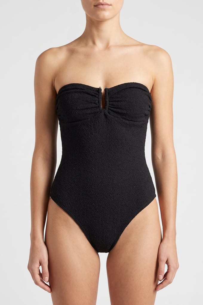 ARKET Malta Structure Swimsuit Black Taglia: 36 | Costumi Interi Outlet | Donna | Nero