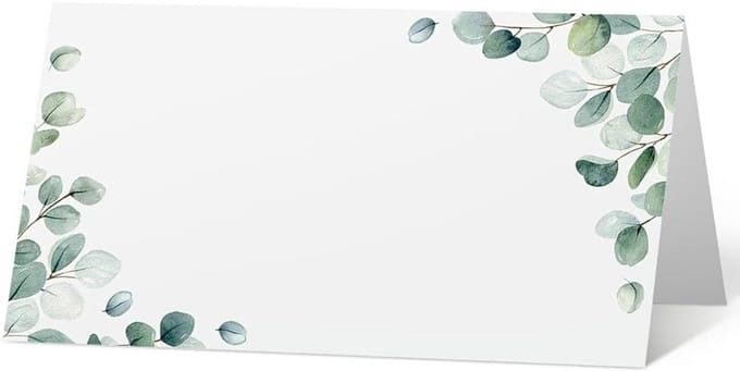 50 stuks tafelkaarten met elegant design voor bruiloft, verjaardag, vormsel en doopfeest