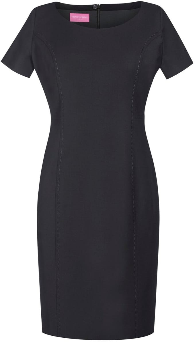 Jurk Dames 40 EU (12 UK) Brook Taverner Black 54% Polyester, 2% Lycra, 44% Wol