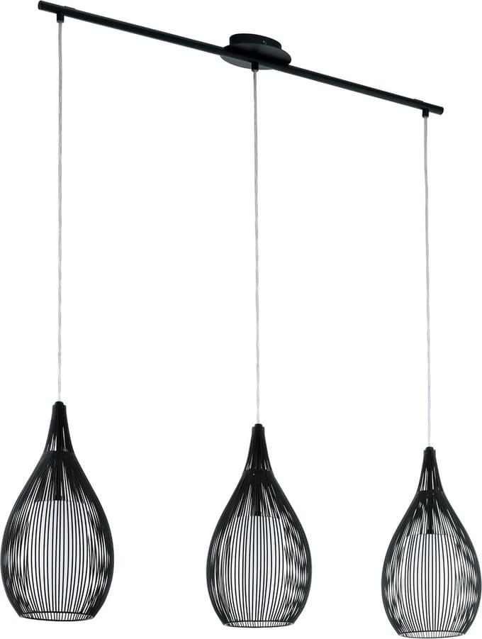 EGLO Razoni Hanglamp - E27 - 99 cm - Zwart/Wit