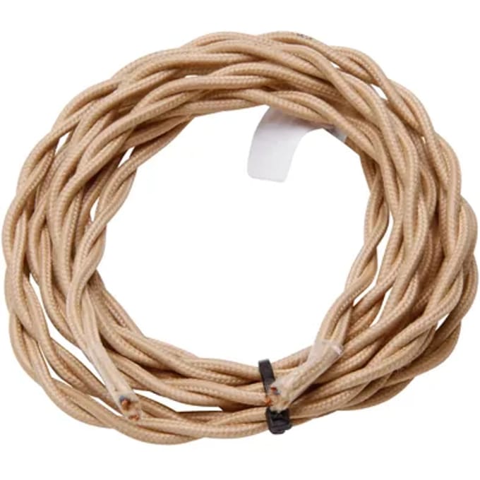 Kopp Textielsnoer 2m 2x0,75 Mm² Beige