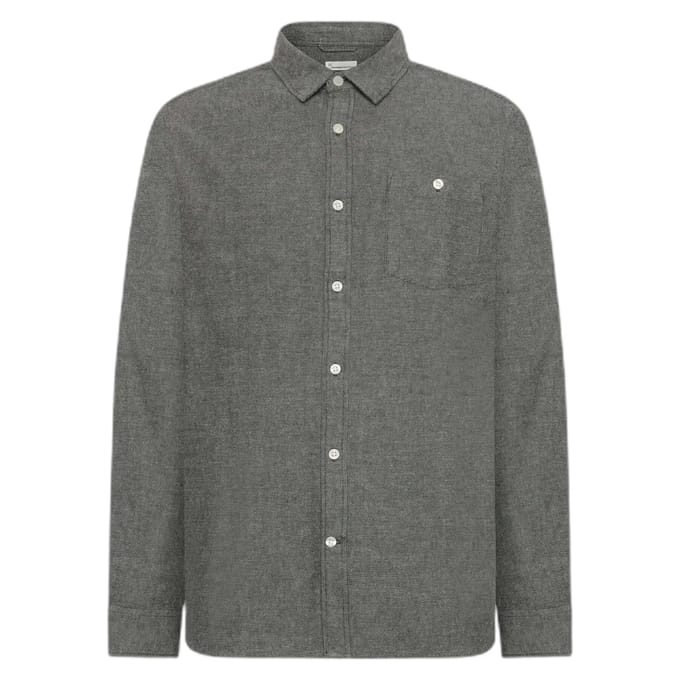Katoenen flanellen shirt KnowledgeCotton Apparel Fishbone - GOTS