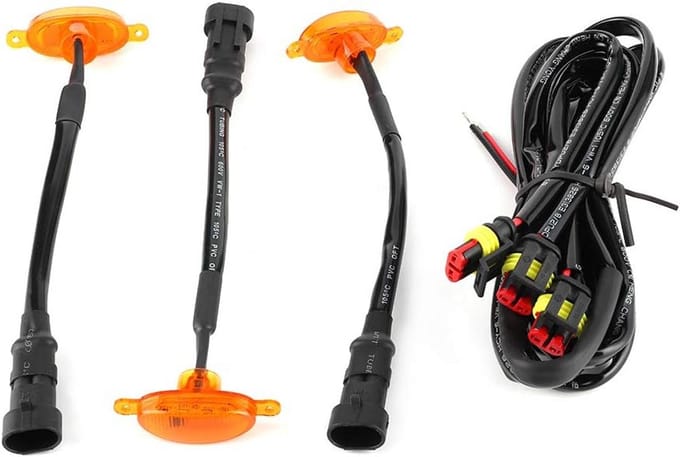 Universele LED Grille Verlichting Set voor Auto's met Amber Licht