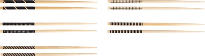 Cosy & Trendy Chopsticks Zwart 22.5cm Set 5 Paar