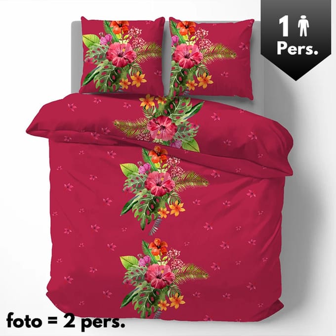 Dekbedovertrek 100% Katoen Premium - 1 persoon - Antilles
