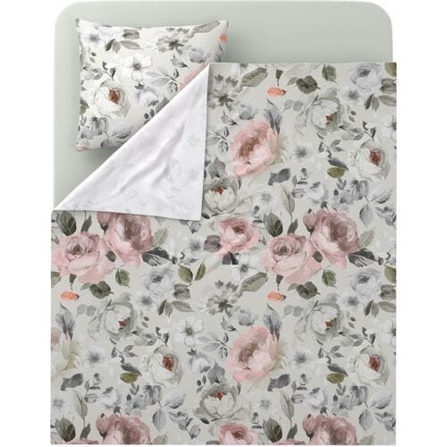 LIVARNO Renforcé beddengoedset 140 x 200 cm (wit/beige/groen)