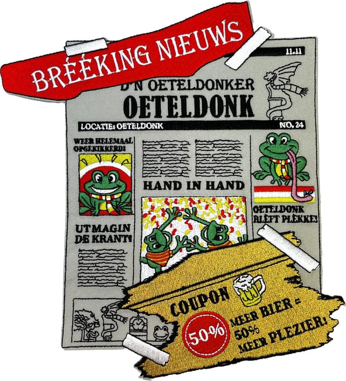 Fjesta© Oeteldonk embleem - Rugembleem breeking nieuws