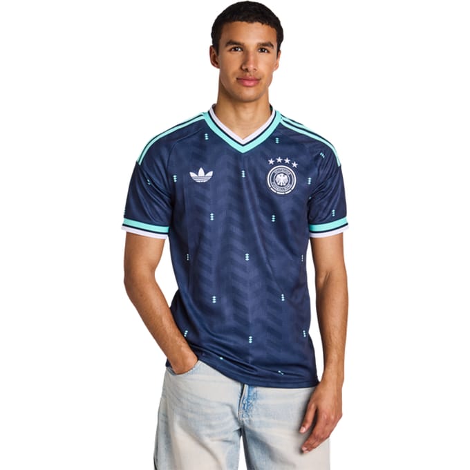 Adidas Germany Truien/Replica's Heren - Blauw - Maat S - Poly Jersey
