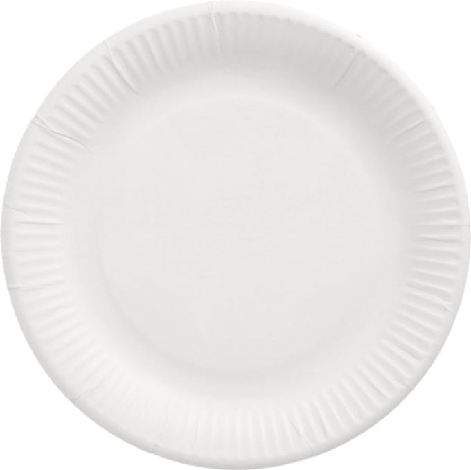 Pure kartonnen borden [100st] - Ø 23 cm - wit - FSC