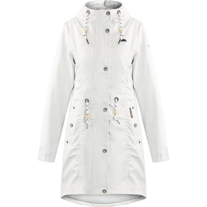 Schmuddelwedda Mackintosh bridgeport Dames Grijs wit-280