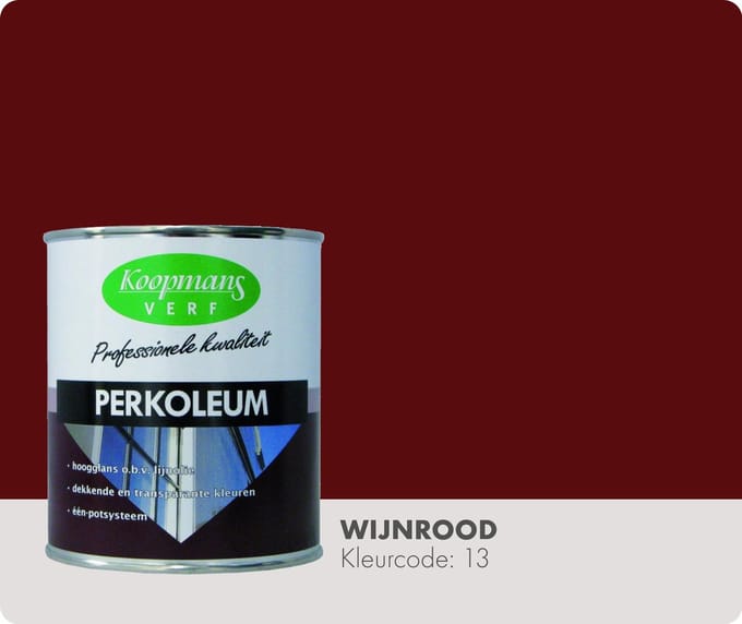 Koopmans Perkoleum - Dekkend - 0,75 liter - Wijnrood