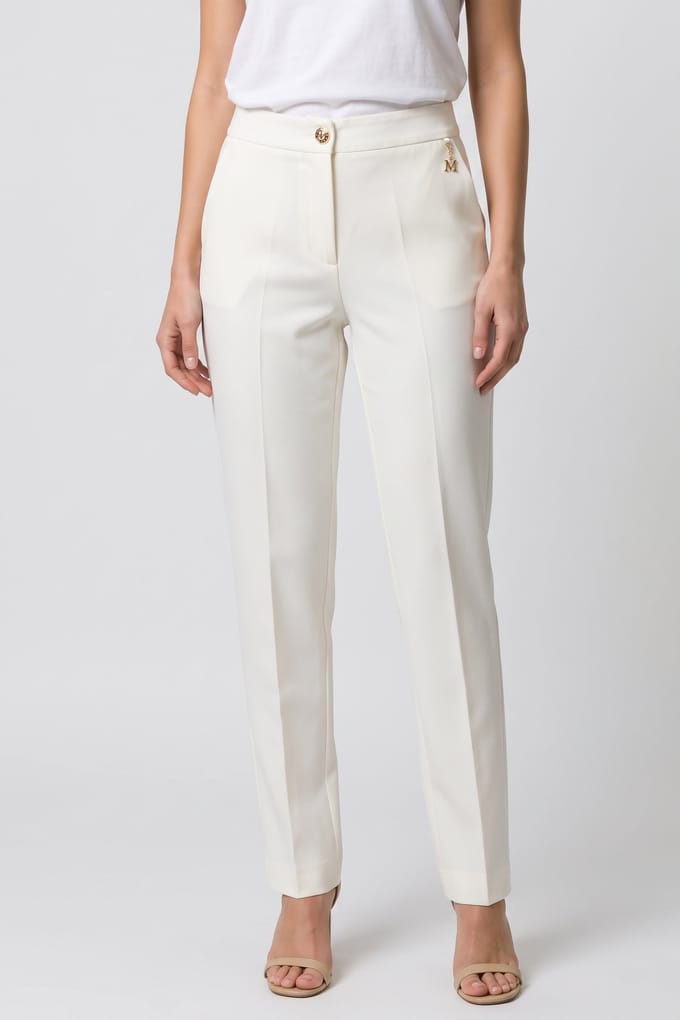 GUESS Becky Chino Pant Macadamia Taglia: 36 | Pantaloni da completo Outlet | Donna