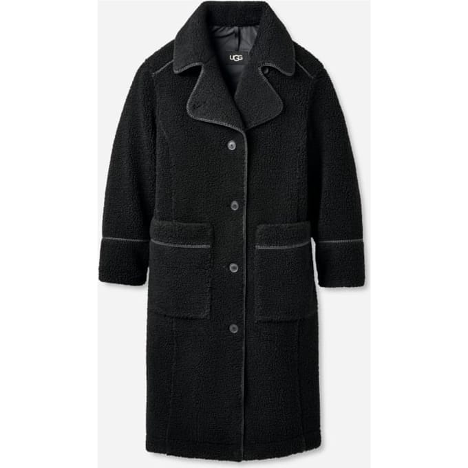 Sema UGG®fluff-mantel in Black, Maat M, Polyester