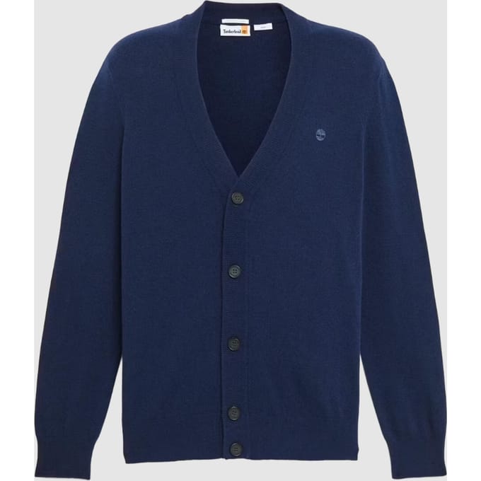 Timberland – Jaff Wool Blended Cardigan – Warm & Duurzaam – Dark Sapphire – Maat XXL