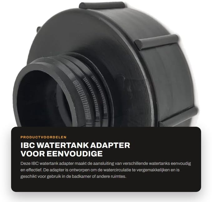 Dailygoods - IBC Watertank Adapter voor Eenvoudige Montage