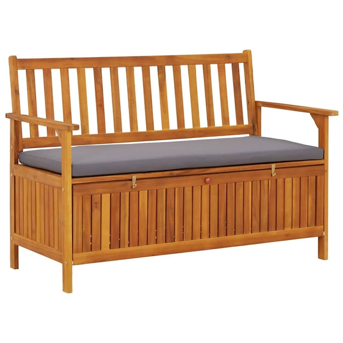 vidaXL - Tuinopbergbank - 120 - cm - massief - acaciahout
