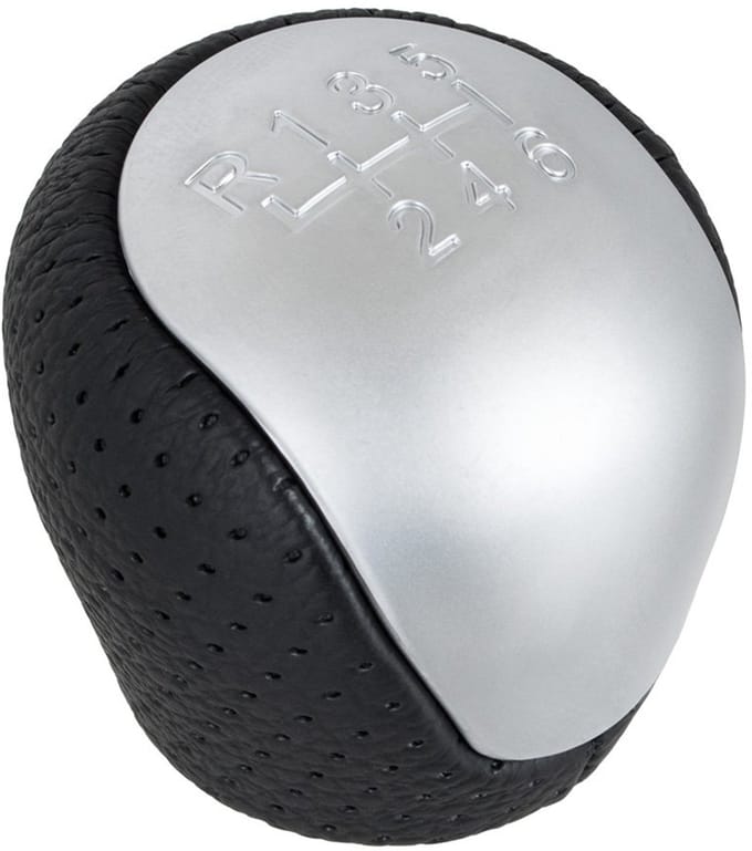 MODECAR - Versnellingspookknop - Zwart - Zilver - 6 Snelheden