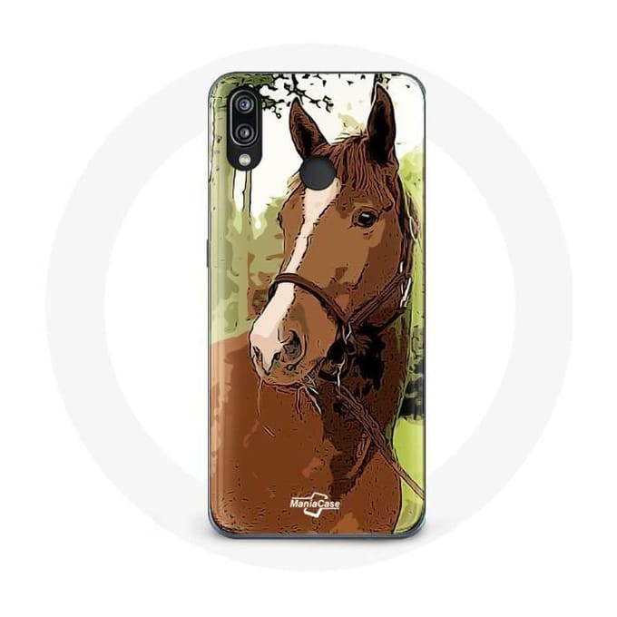 Coque pour Huawei P20 Lite - Quarter Horse - Marron - Souple - Mixte - Protection marron