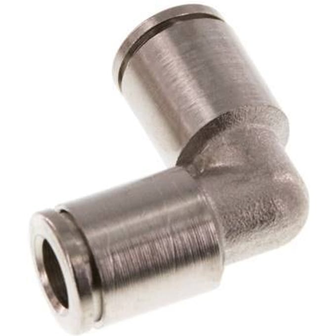 6mm 90 graden L-verbinding Messing Insteekfitting NBR [2 Stuks]