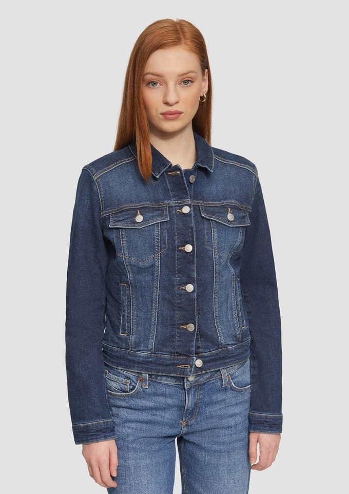 Q/S designed by - Vest - Maat S - Vrouwen - 58Z7 BLUE - voering
