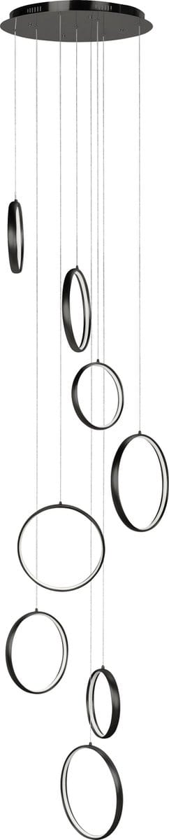 Videlamp LED ringen 330cm Zwart