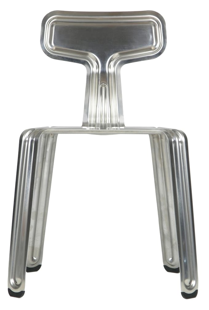 Moormann - Pressed Chair - aluminium - zilver
