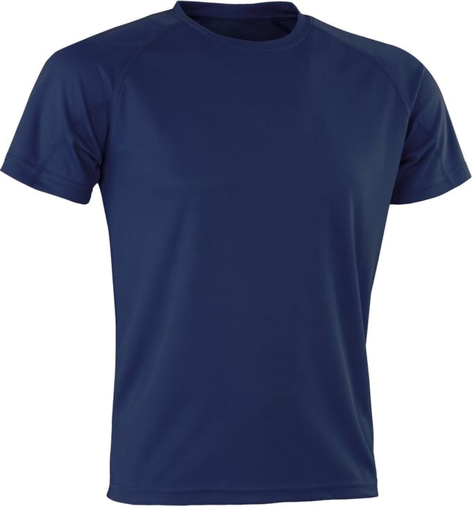 Spiro Volwassenen Unisex Impact Aircool Tee (Marine)