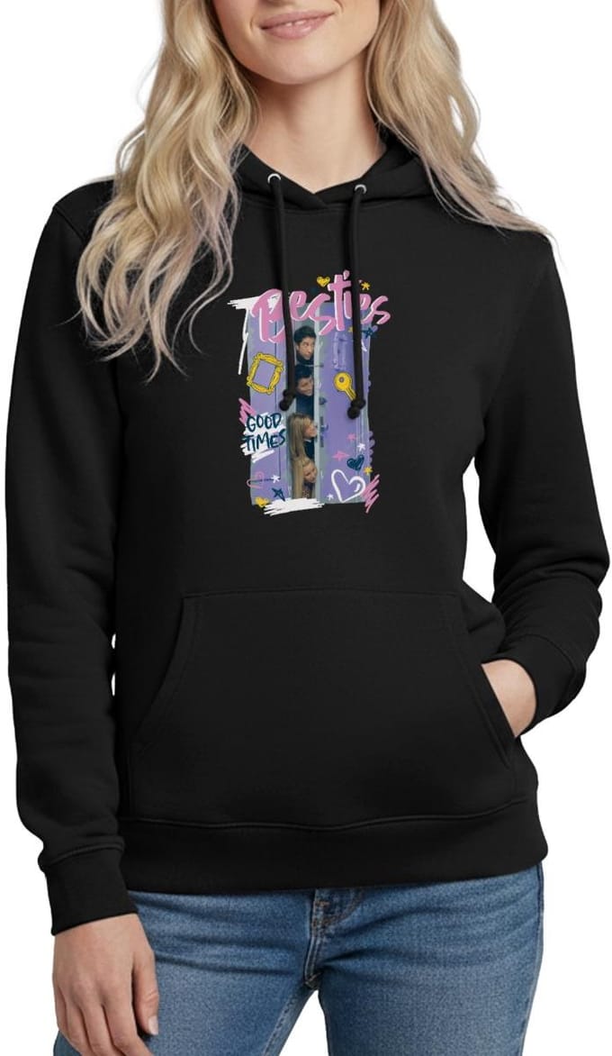 Friends Beste Vrienden Deur Hoodie Dames