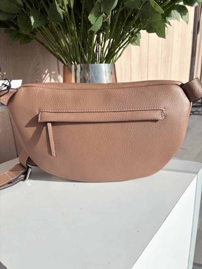Crinkles Dames Crossbody Deserto | Cognac | Maat: One Size