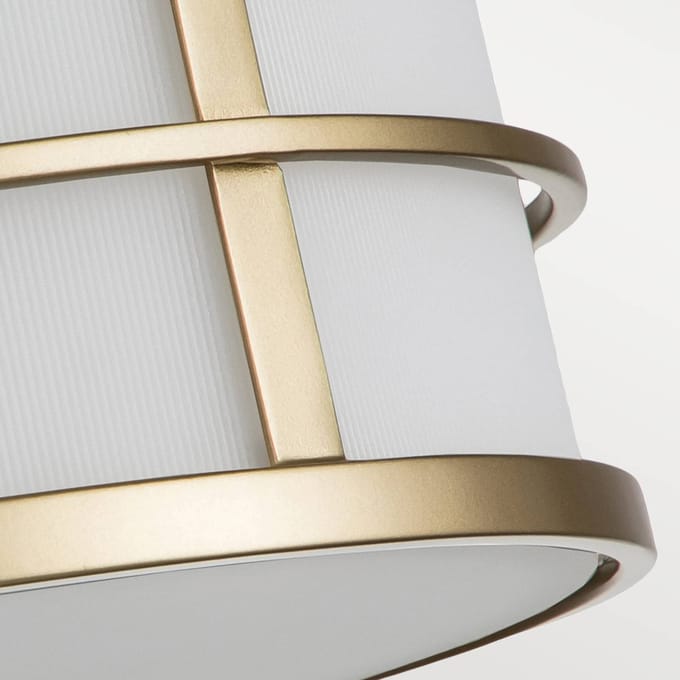 Feiss LED Plafondlamp Fusion | 3X E27 Max 40W | Dimbaar | Painted Natural Brass