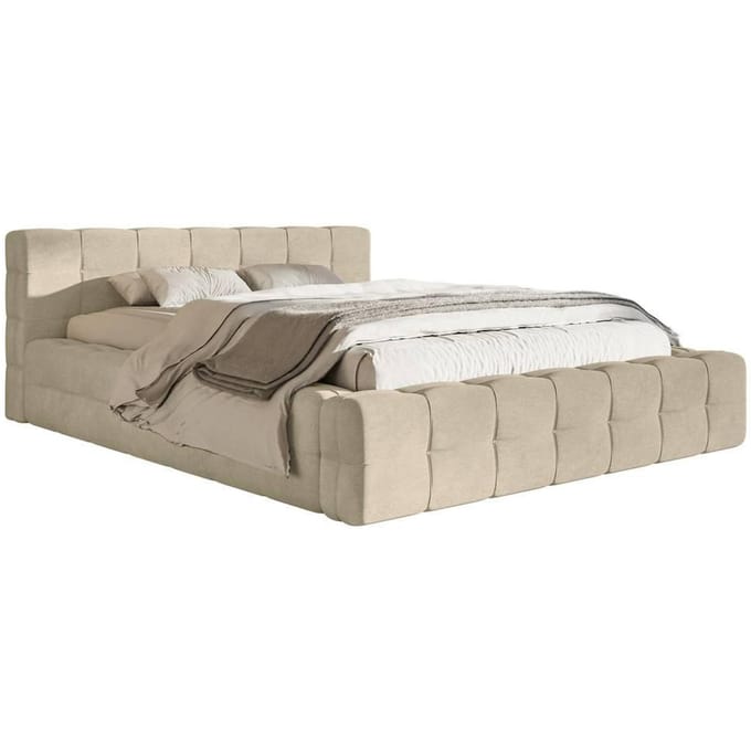 Tilly bedframe velvet met opbergruimte 140 x 200 cm | Selsey Design