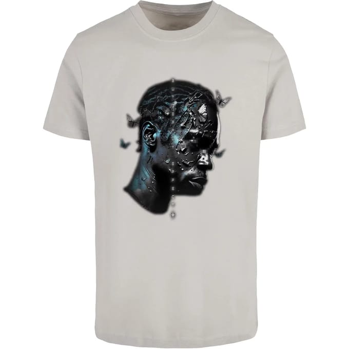 Mister Tee - Butterfly Effect Heren Tshirt - M - Grijs