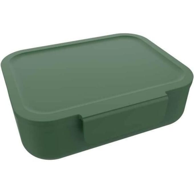 Euromic LUNCH BUDDIES Army Green lunch box w/clip&divider