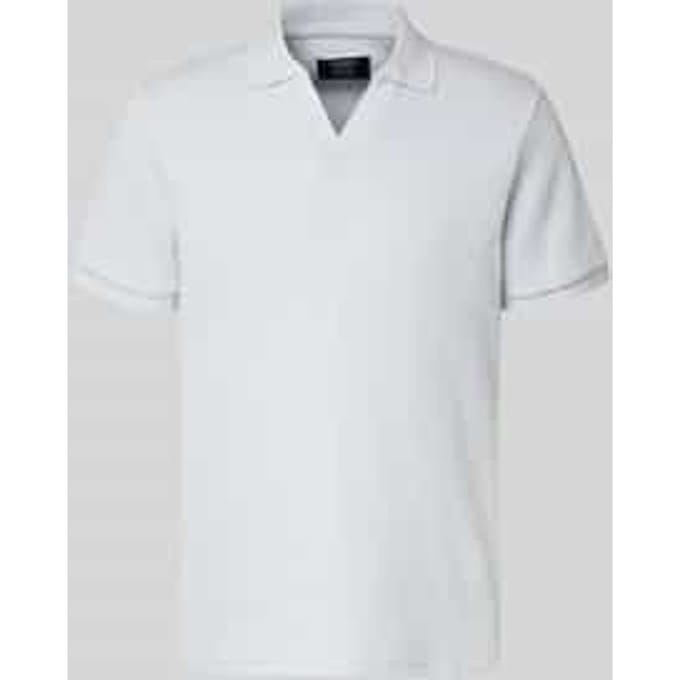 regular fit knitwear poloshirt met V-hals