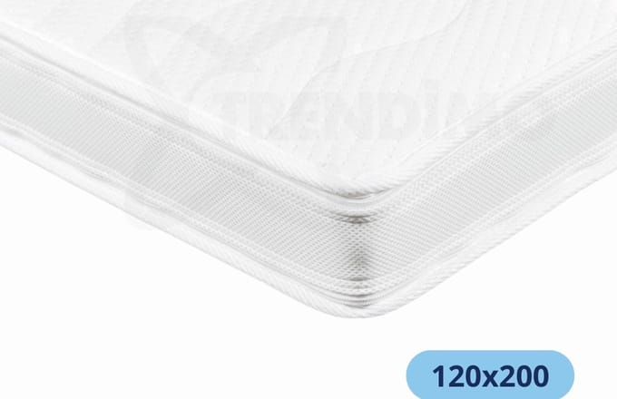 DUO TOPPER MATRAS Orthopedisch Luxe Topper Koudschuim 120x200 - Bamboo Tijk Extra Ventilerend