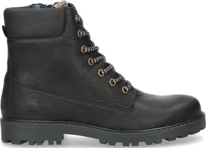 Develab Jongens Veterboots 41251 - Zwart - Maat 36