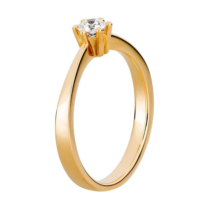 Orolino Ring Gold 750 mit natürlichem Brillant 0,25ct.