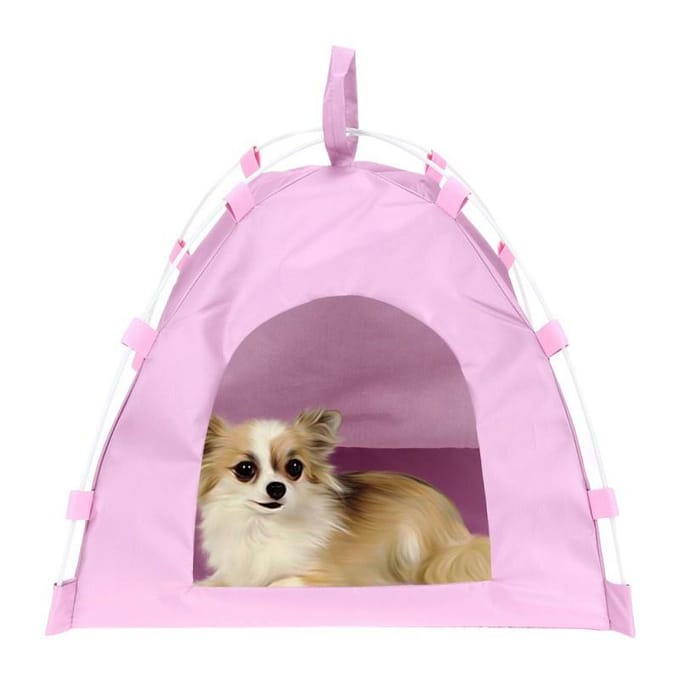 Oxford Pets Tente Maison Chien Chat Tapis De Jeu Lit Pliant Niche Lit Chiens Imperméable blanc