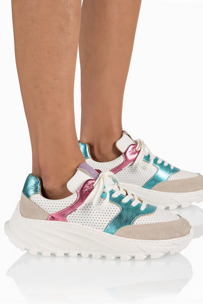 DWRS label Fairlie Aqua / Pink Größe: 37 | Trainers Outlet | Damen | Cyan