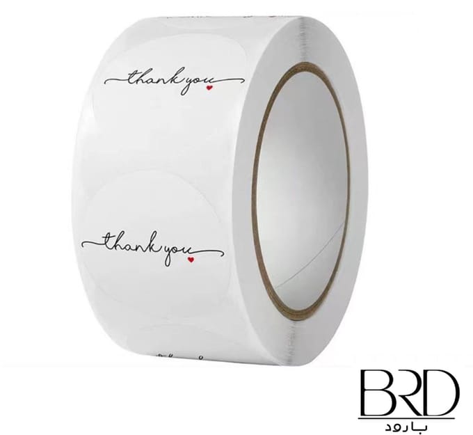 BRD® 1000 Thank you stickers rond 35 mm bedankt stickers