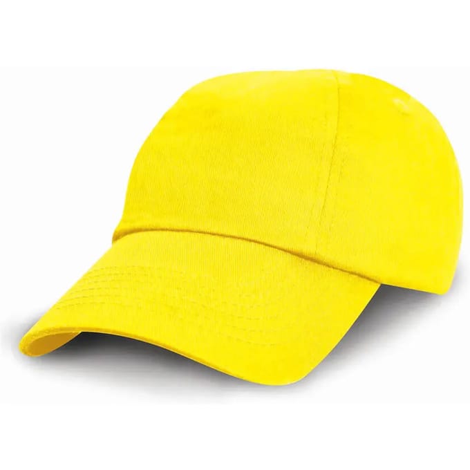 Result Junior Low Profile Cotton Cap RH18J - Yellow - One size