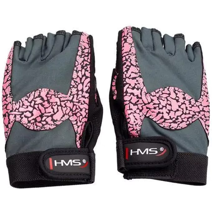 HMS RST03 - Trainingshandschoenen - Roze/Grijs - L - Ventilerend